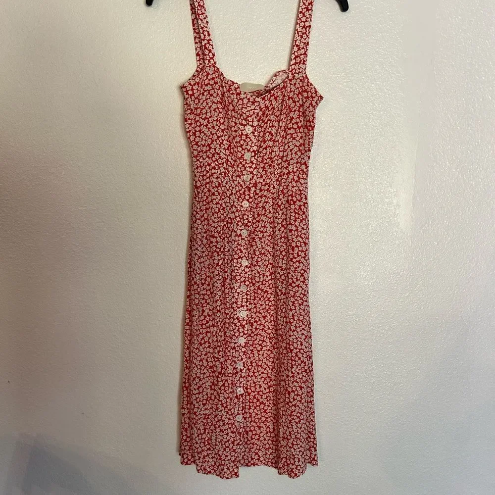 Capulet Floral Red Dress xs